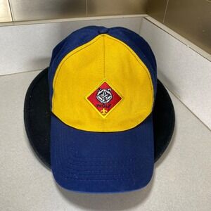 Cub Scouts Wolf Patch Baseball Cap Adjustable Strapback‎ Hat Blue Yellow